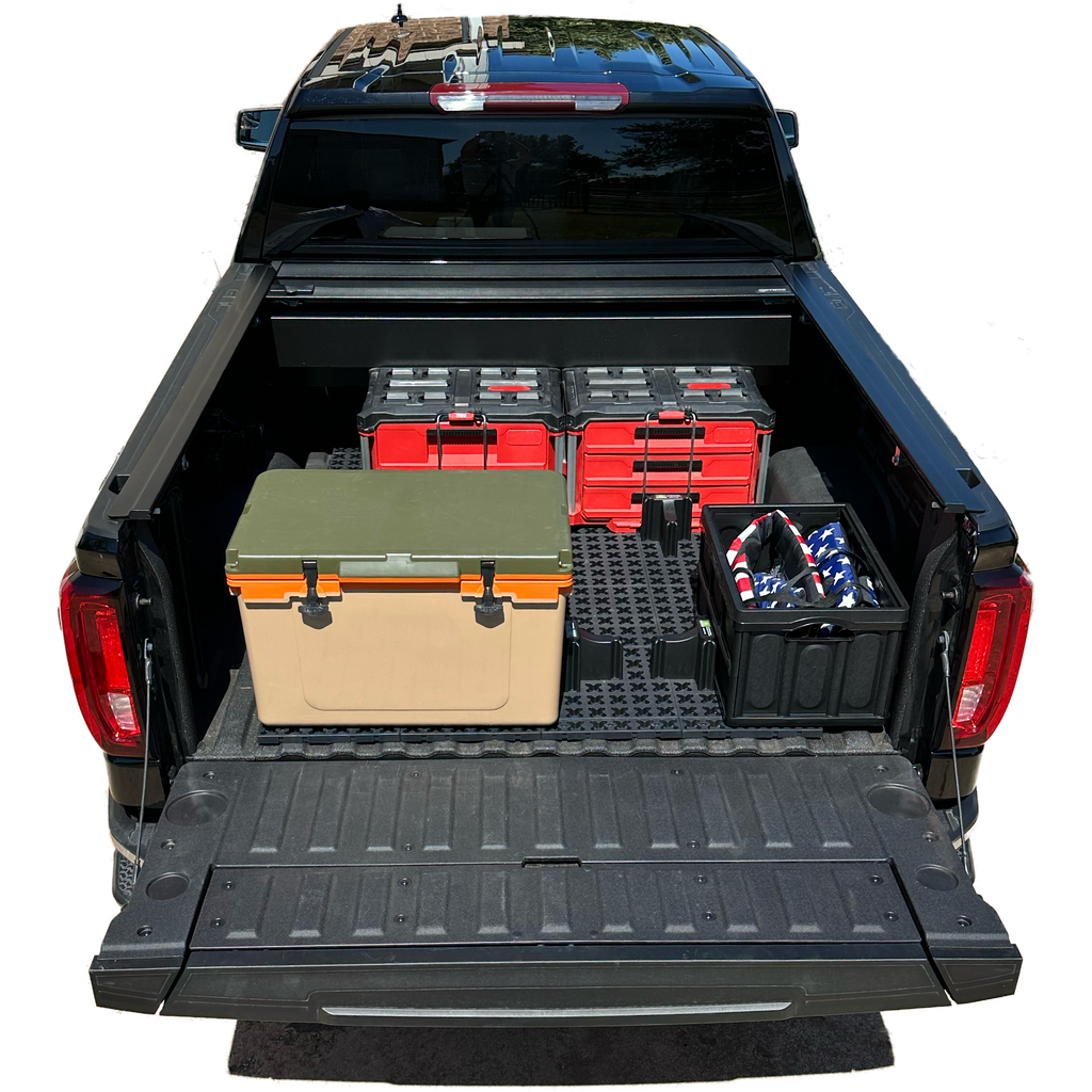 Tmat Truck Bed Organizer Slide Out Mat | Universal Fit for Short Beds 5' to 5'5"