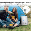 Camplux 5L 1.32 GPM Outdoor Portable Propane Tankless Water Heater - Silver