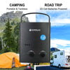 Camplux Propane Off-Grid Portable Water Heater for RV, Trailer & Camper - Black