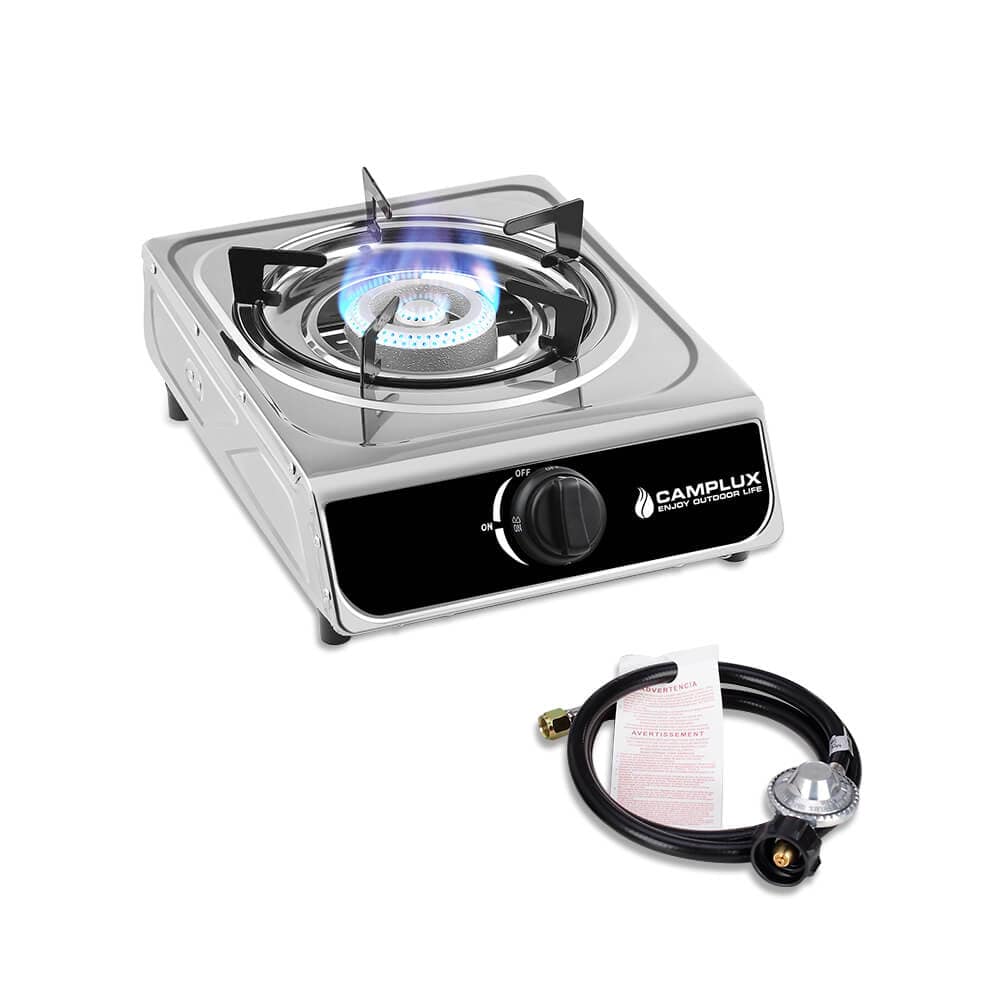 Camplux Single Burner Propane Stove 9,800 BTU, Portable Gas Stoves