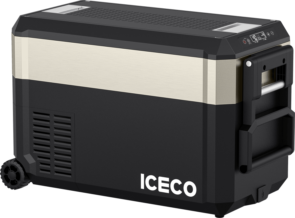 JP40 Pro Dual Zone Wheeled Portable Freezer- Golden | ICECO | 40 LT