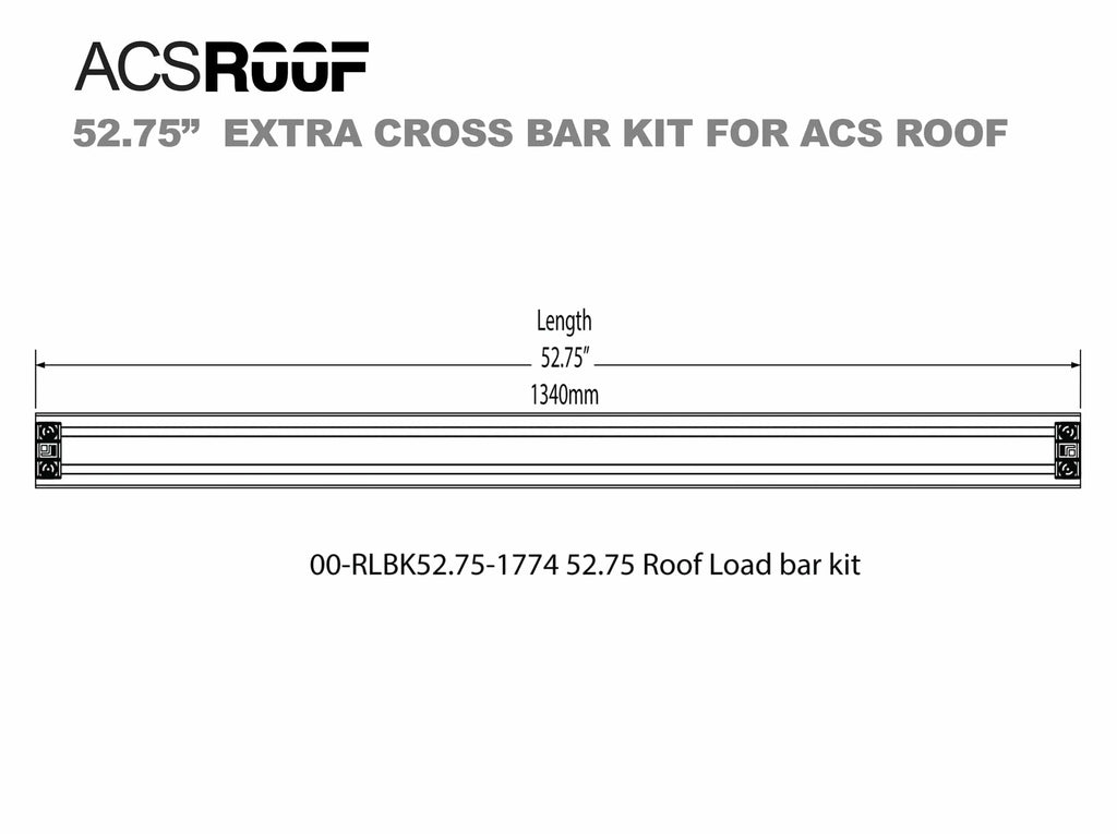 ACS ROOF PLATFORM RACK -  Extra Load Bar Kit