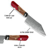 Alpha Chef Knife Damascus Bunka Knife with Exotic Olive Wood & Resin Handle