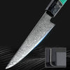 Kerie VG10 Chef Knife Damascus Petty Knife with Carbon Fiber & Aluminum Composite