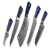 Azure VG10 Damascus Chef Knife Set with G10 Handle and Sheath