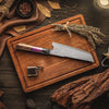 Elite Series VG10 Damascus Knife Set with Exotic Rose Wood Handle