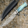 Behemoth 7.0" Damascus Steel Handmade Hunting Knife with Bone Handle