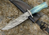 Behemoth 7.0" Damascus Steel Handmade Hunting Knife with Bone Handle