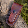 Buck Pocket Knife Engraved with Exotic Rose Wood Handle