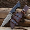 Eminence Damascus Hunting Knife with Exotic Wenge Wood Handle