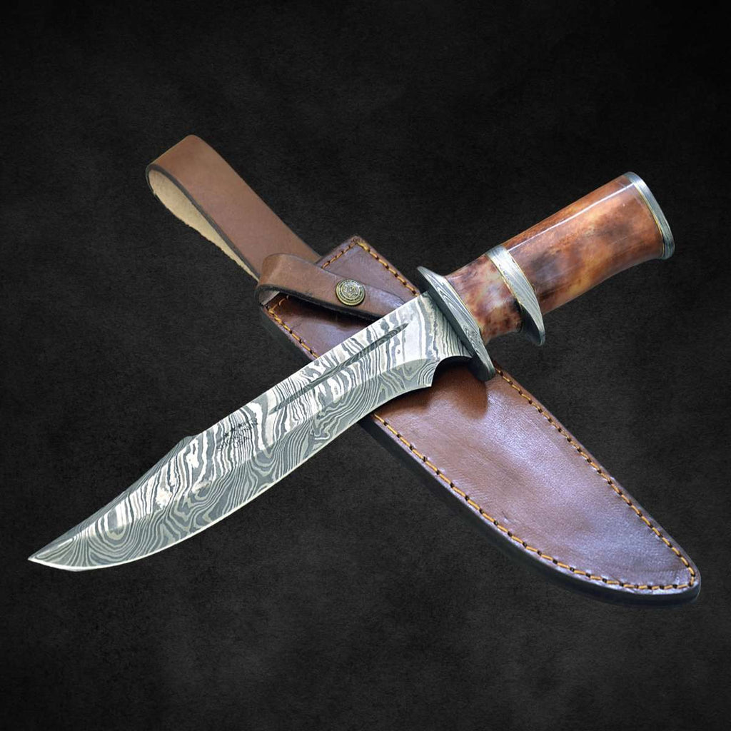 Empyrean Bowie Knife with Bone Handle & Sheath