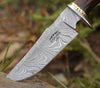 Exterminator Deer Hunting Knife with Exotic Wenge Wood Handle