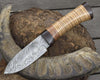 Hacker Camp knife Stacked Leather Handle