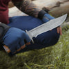 Innovator Damascus Bowie Knife with Rosewood Handle