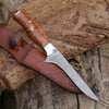 Concord Damascus Fillet Knife with Exotic Olive wood Handle