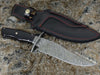 Equinox Damascus Steel Bowie Knife with Micarta Handle