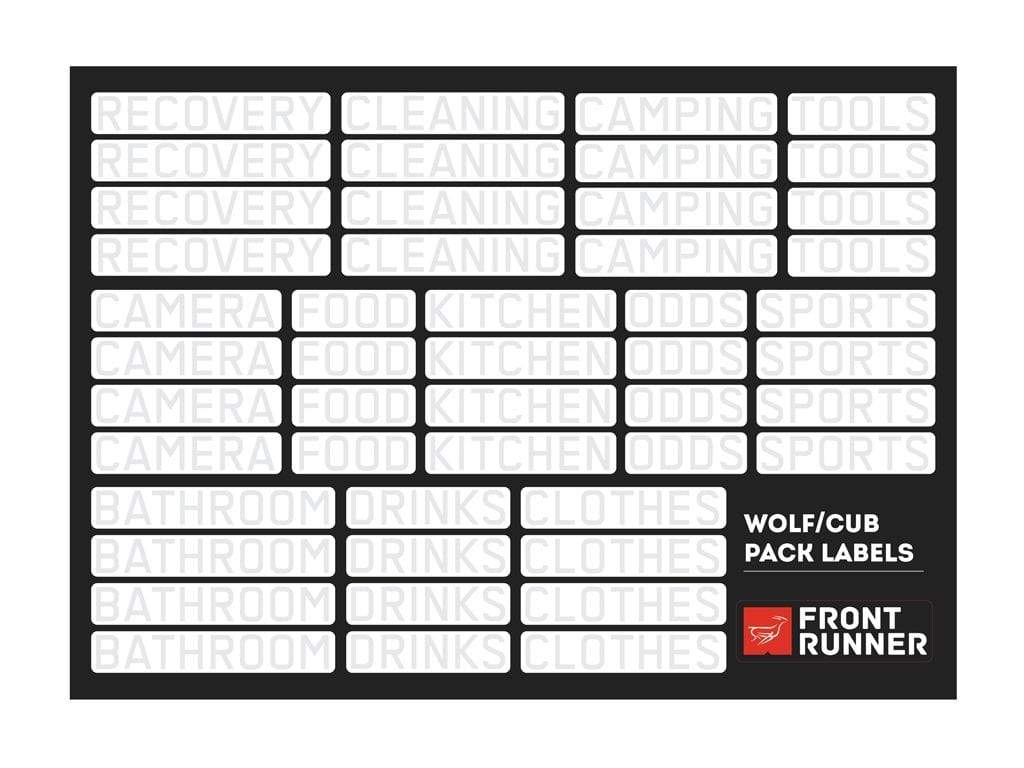 Wolf / Cub Pack Organizing Labels by Front Runner